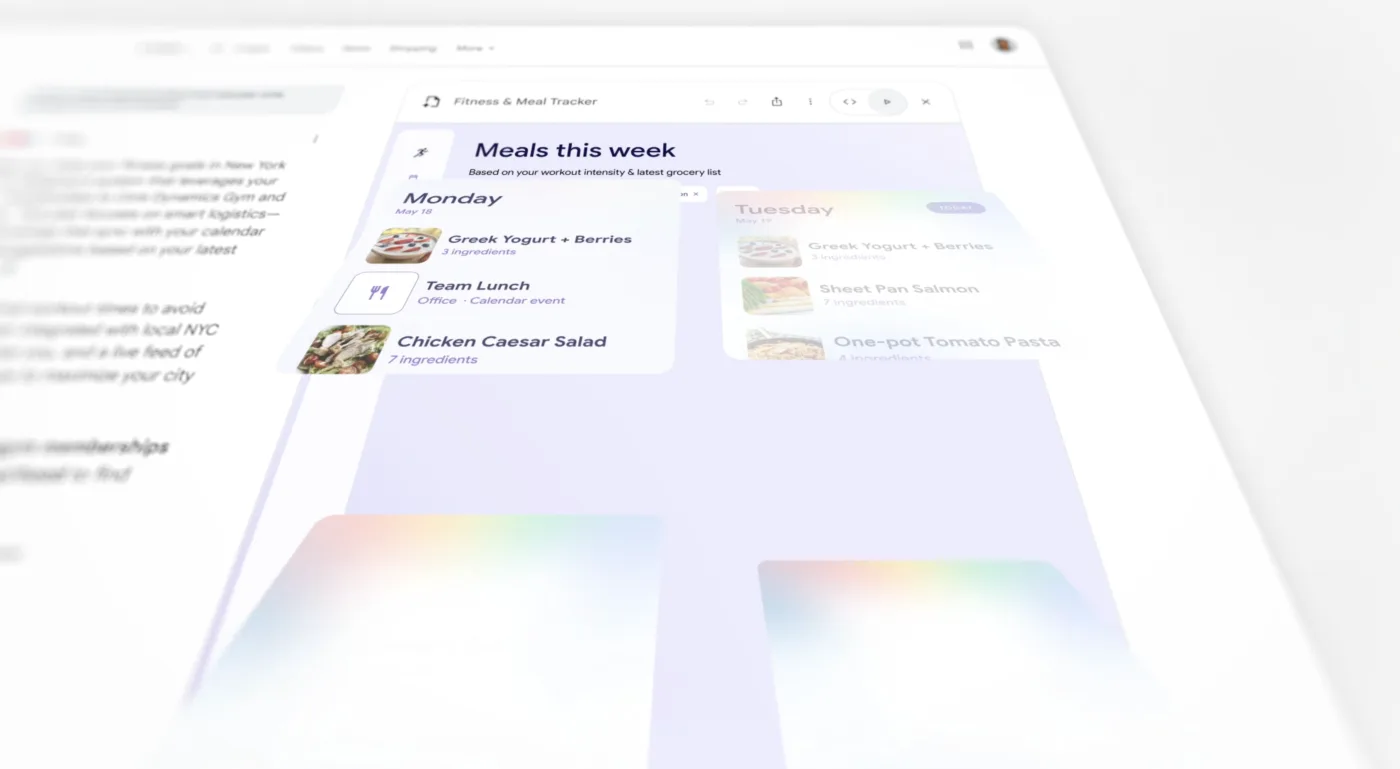 Google's Gemini AI agent autonomously planning a customer's week with calendar bookings